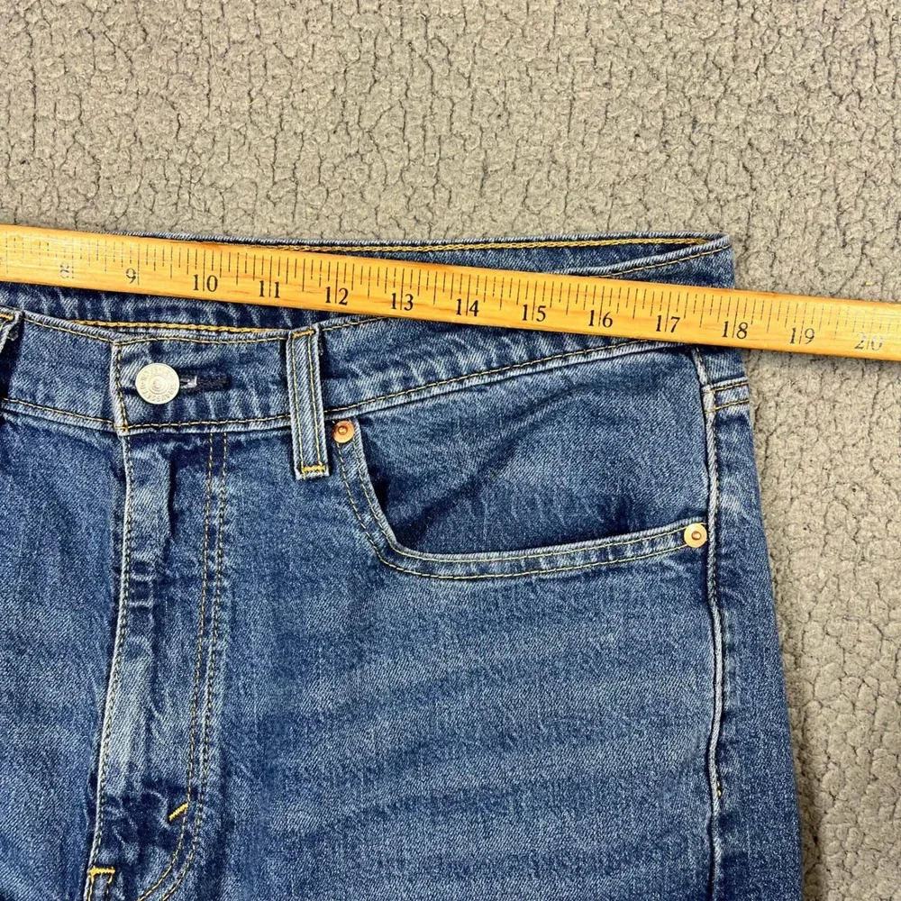 Levis 505 Regular Fit Straight Leg Jeans Medium Wash Blue Mens 36x32 00505-2958